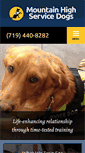 Mobile Screenshot of mtnhighservicedogs.com